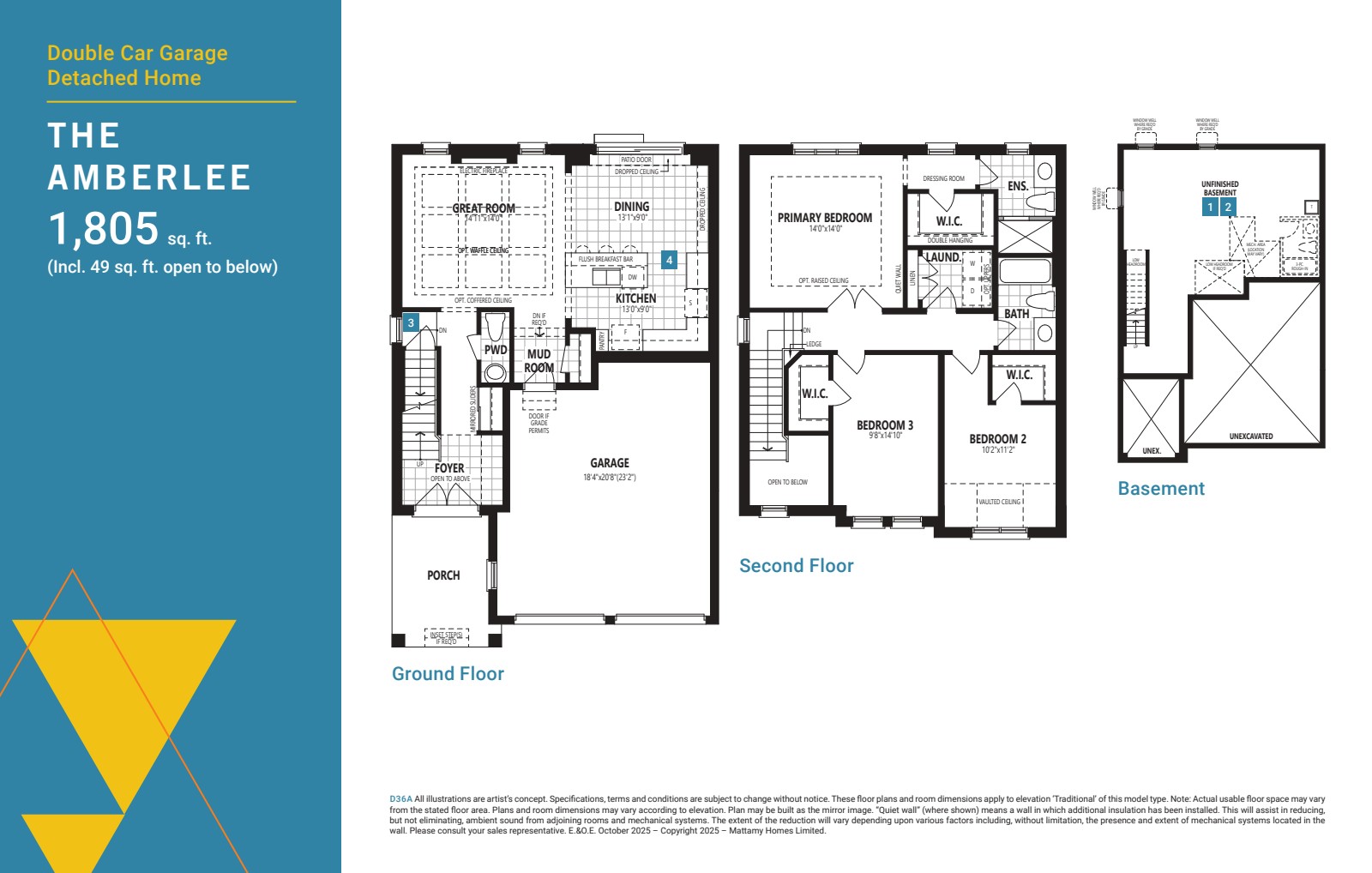 Amberlee floor plan drawing