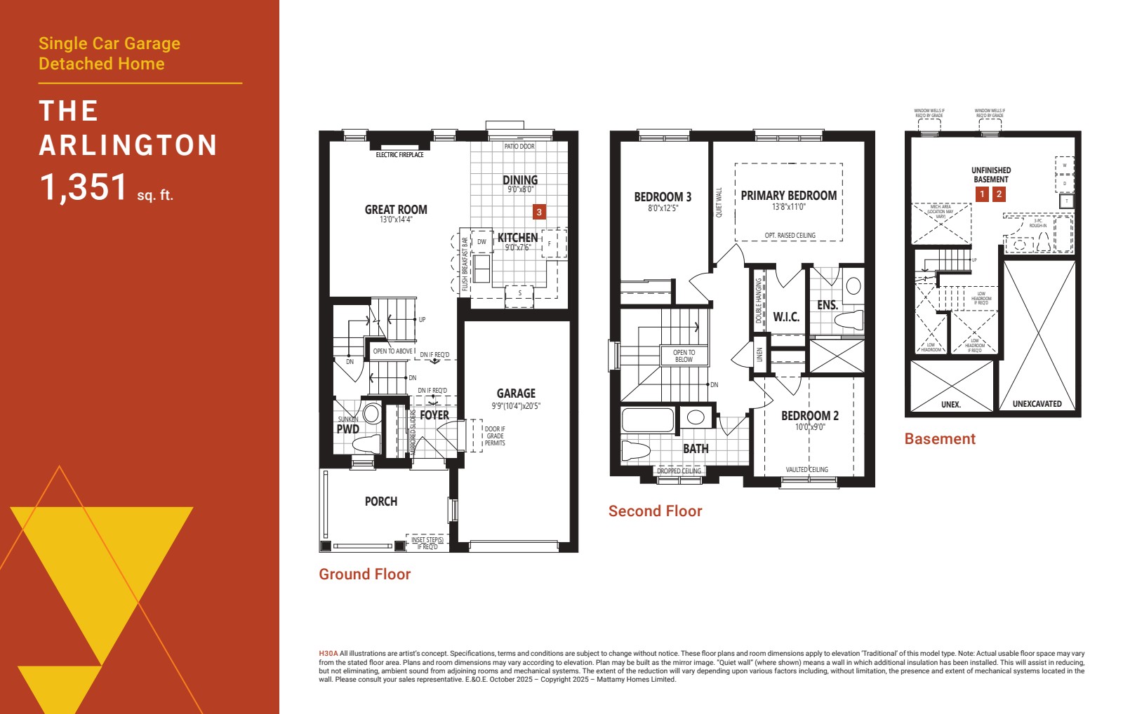 Arlington floor plan drawing