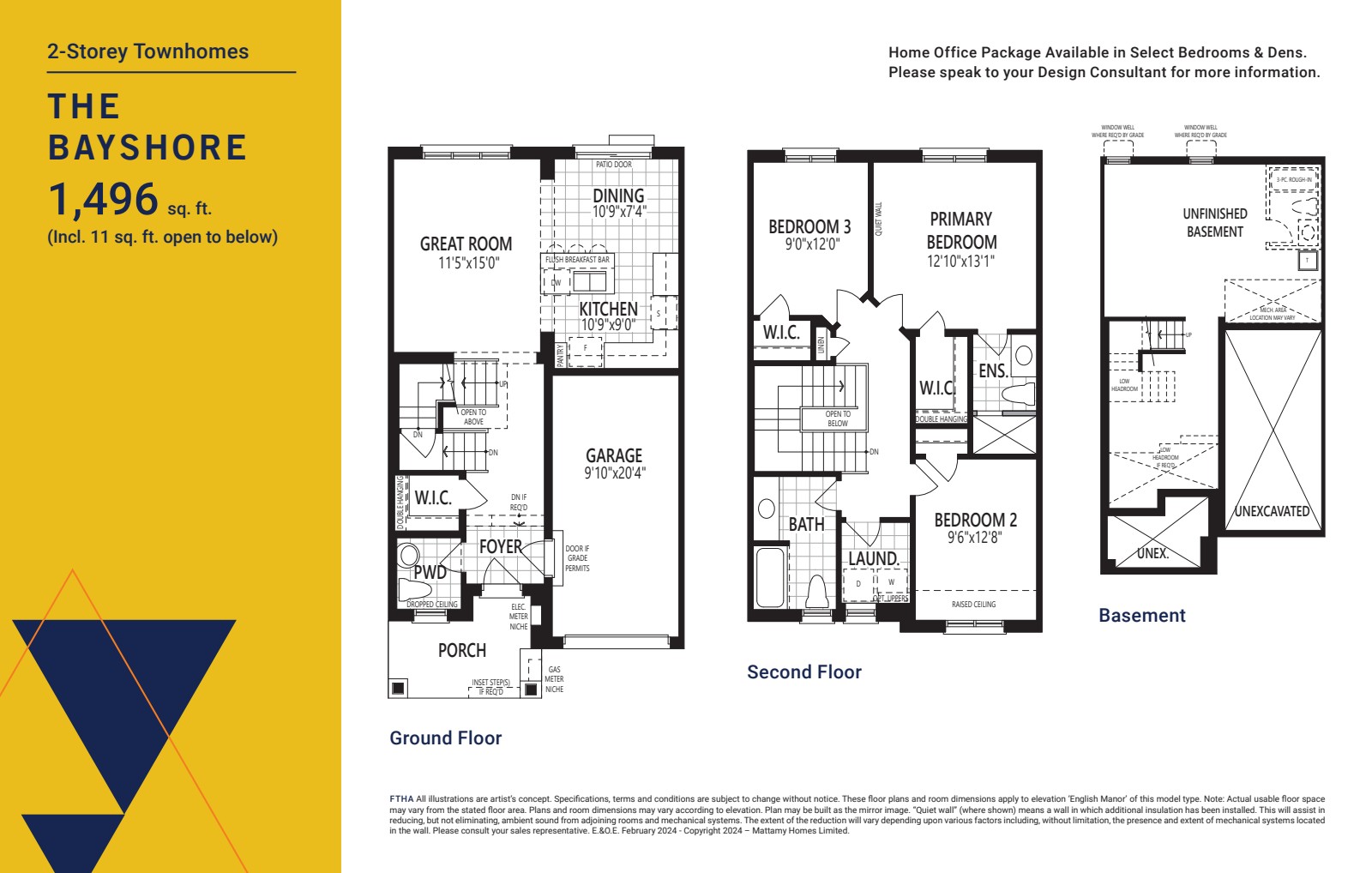 Bayshore floor plan drawing
