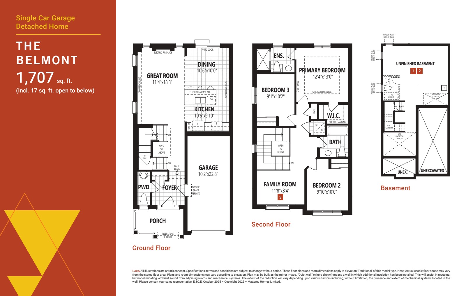 Belmont floor plan drawing