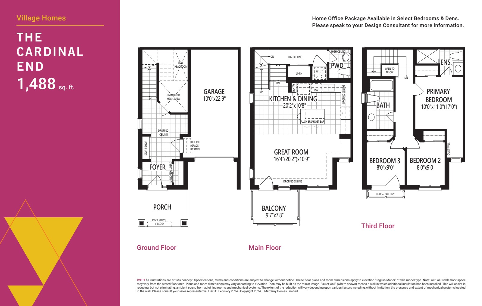 Cardinal End floor plan drawing
