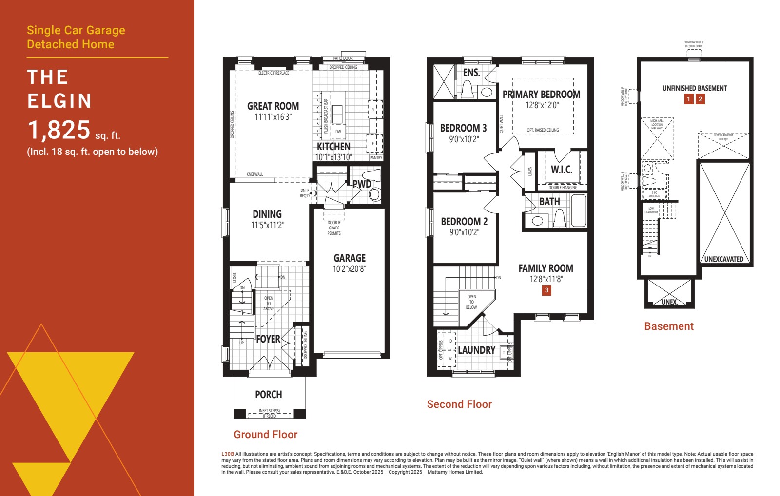 Elgin floor plan drawing