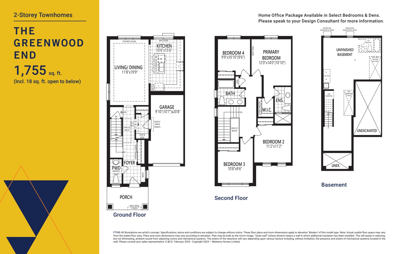 Greenwood End floor plan drawing
