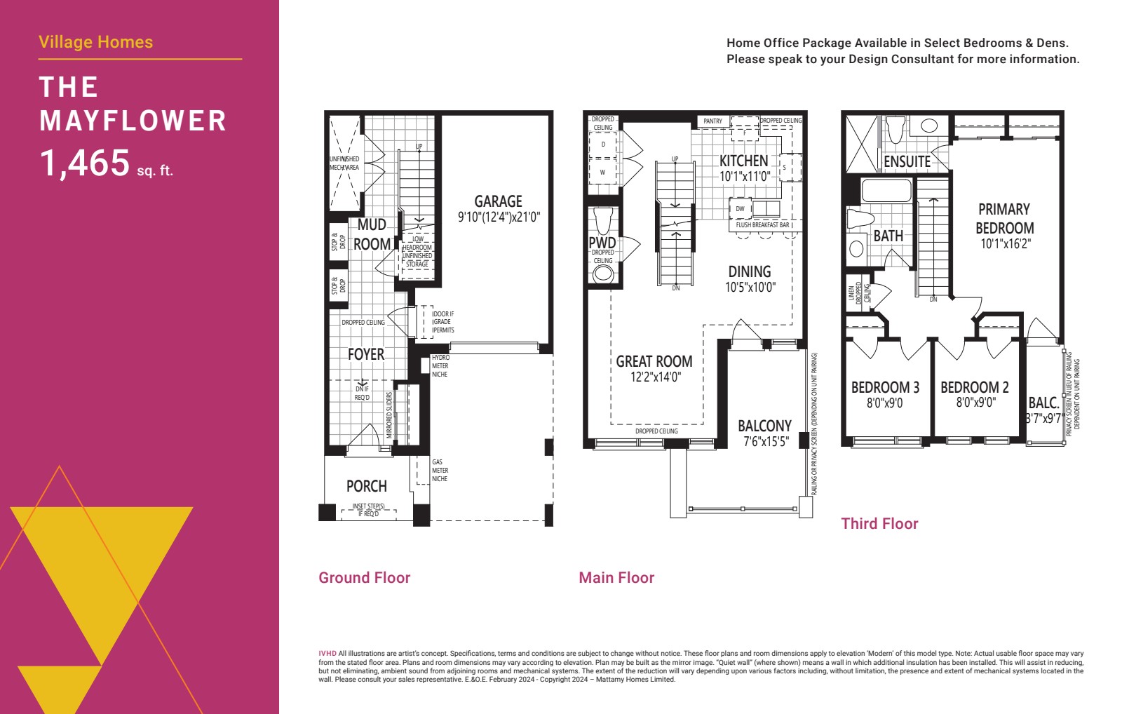 Mayflower floor plan drawing
