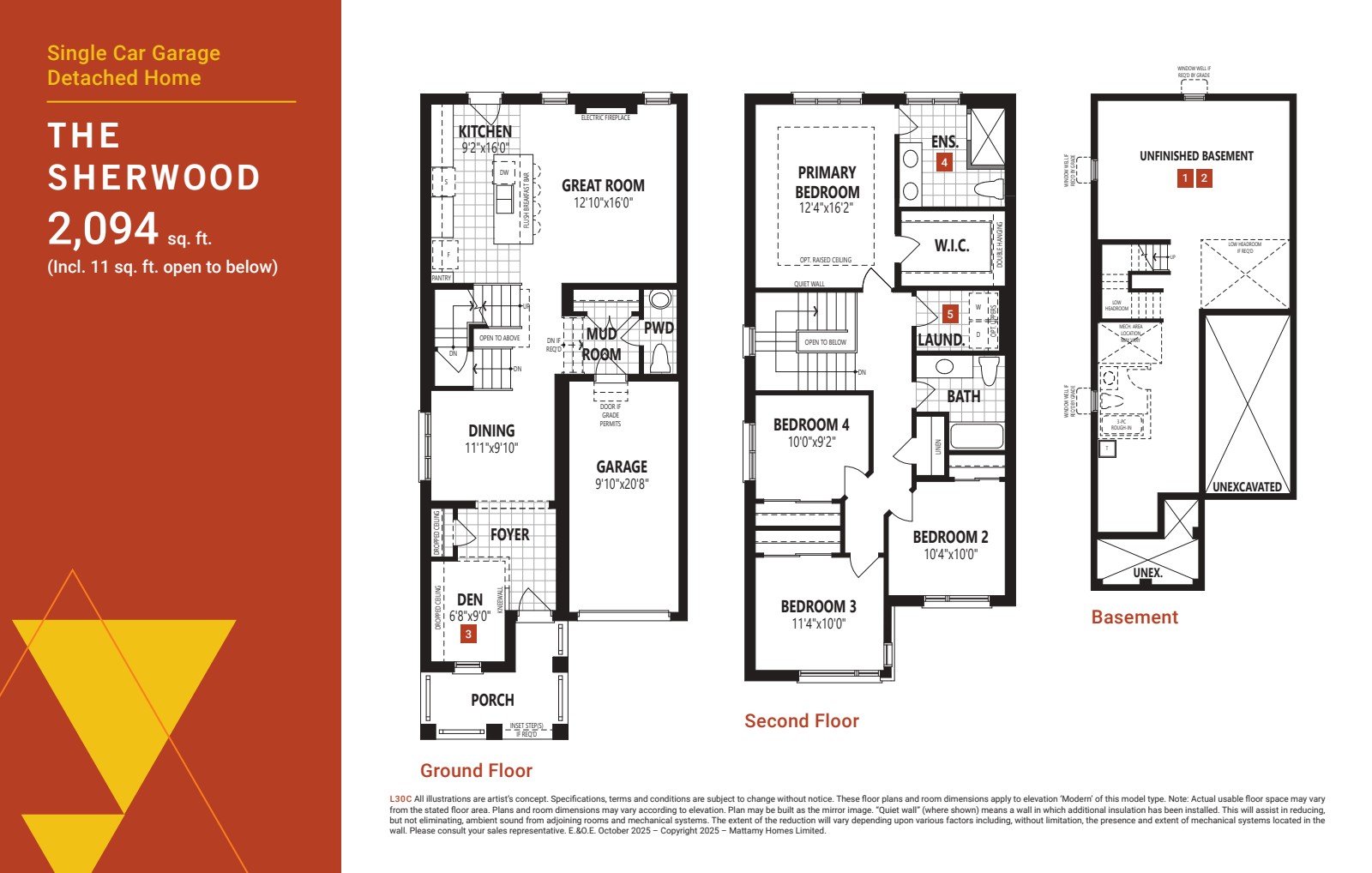Sherwood floor plan drawing