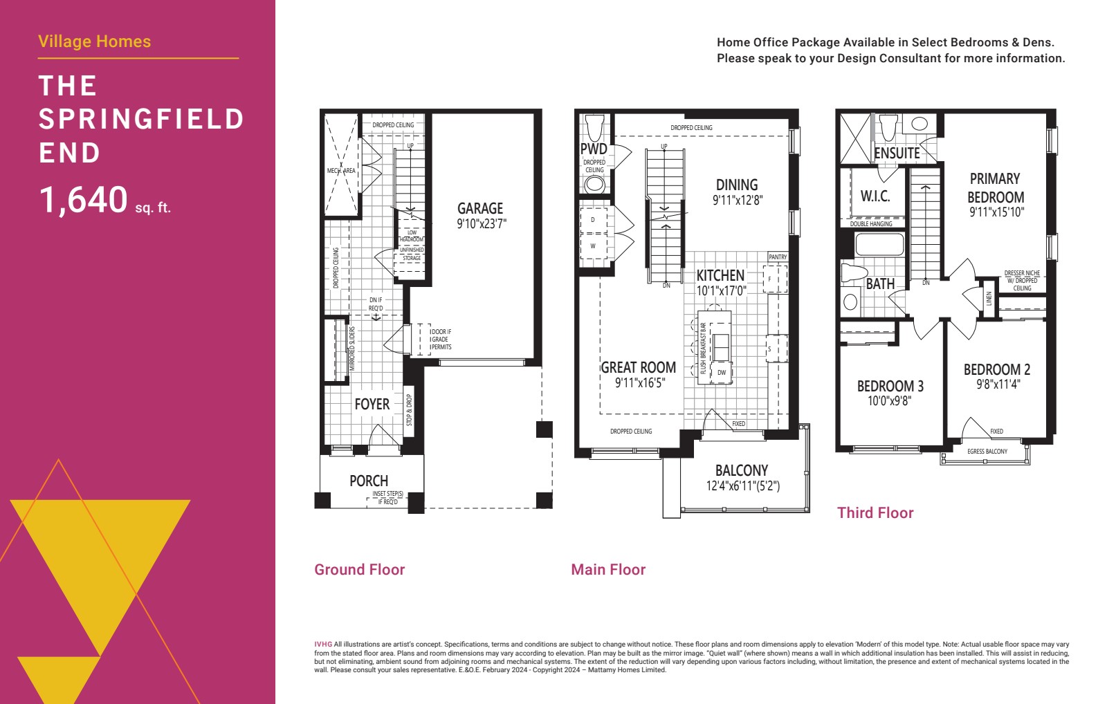 Springfield End floor plan drawing