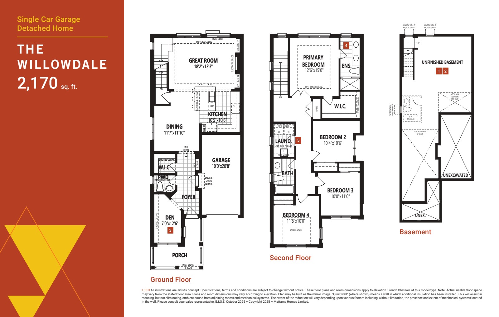 Willowdale floor plan drawing