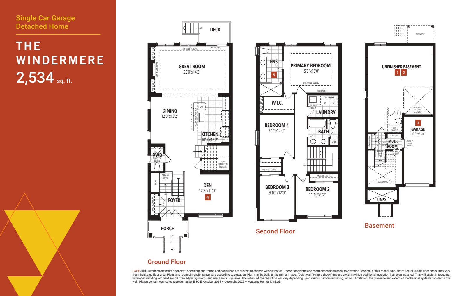 Windermere floor plan drawing